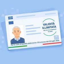 Carta d'Identità Elettronica (CIE) a validità illimitata per i cittadini ultrasettantenni.